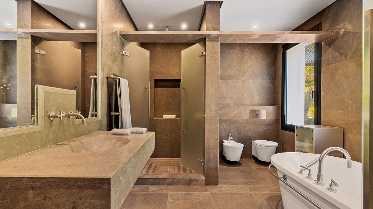 villa zermatt bathroom