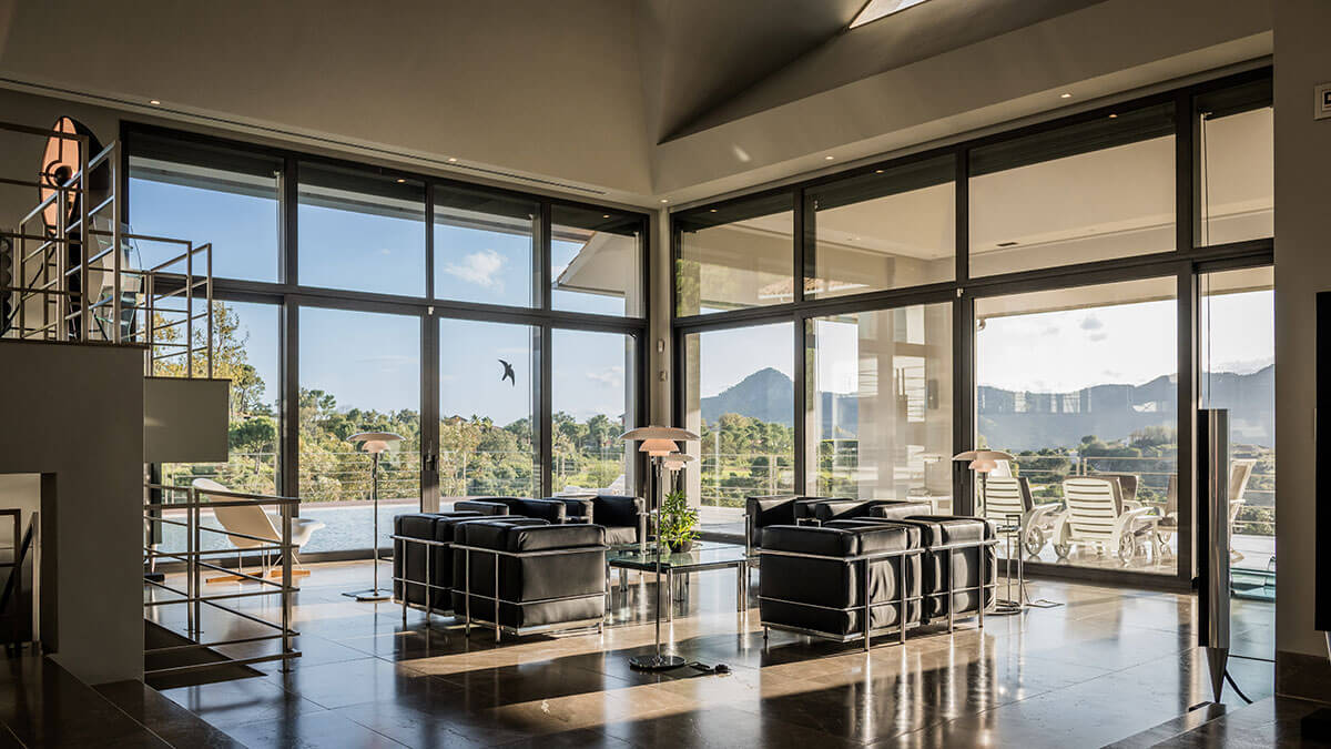 villa zermatt living room