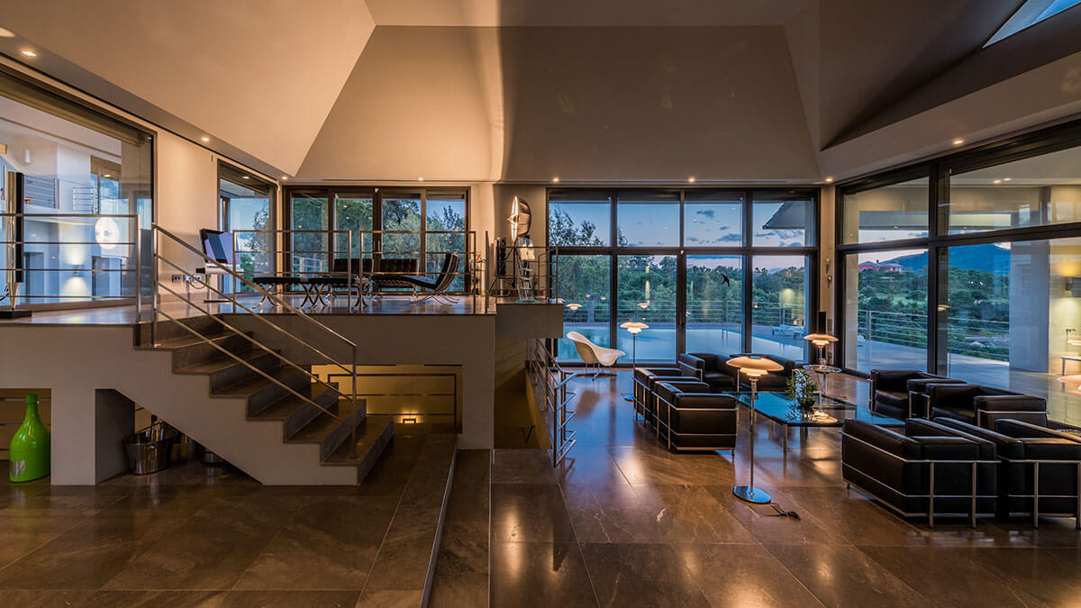 villa zermatt living room